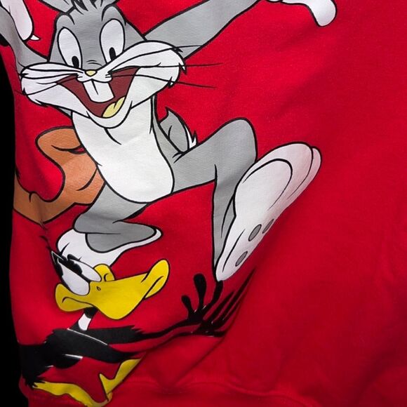 Juniors Looney Toons Taz Marvin Bugs Tweety Sylvester & Bugs Sweatshirt Size Sma - Picture 4 of 6